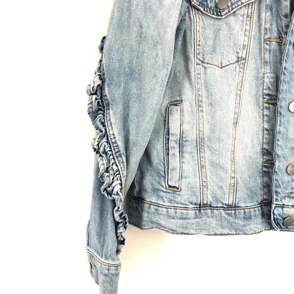 BP Ruffle Jean Jacket - Picture 3 of 7